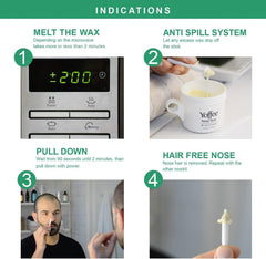 Yoffee nose and ear hair removal kit in action offers convenient at-home grooming