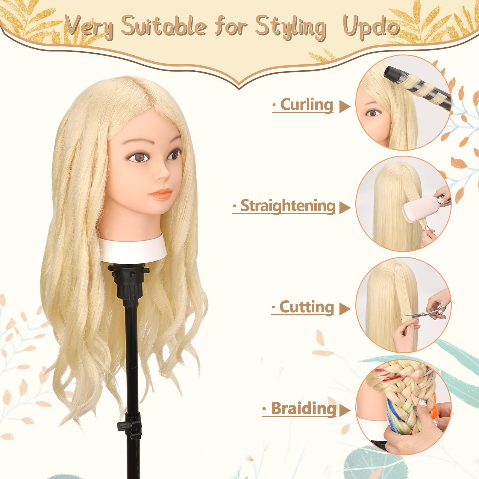 Yofuly training head with clamp holder demonstrates secure studio mounting