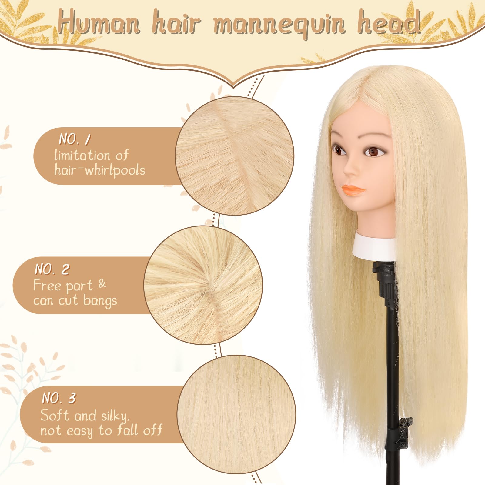 Yofuly 26-inch hair close-up highlights natural texture and styling responsiveness