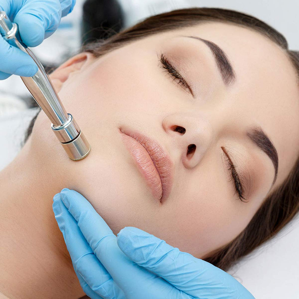 Yofuly dermabrasion procedure in action on the face