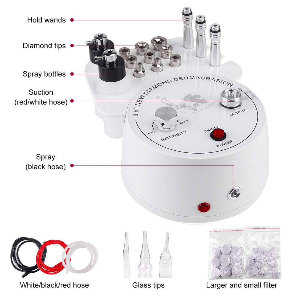 Yofuly Diamond Microdermabrasion Machine side view showing compact design