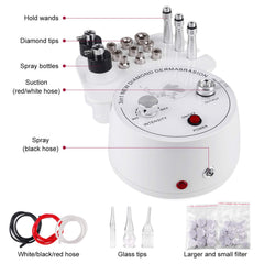 Yofuly Diamond Microdermabrasion Machine side view showing compact design