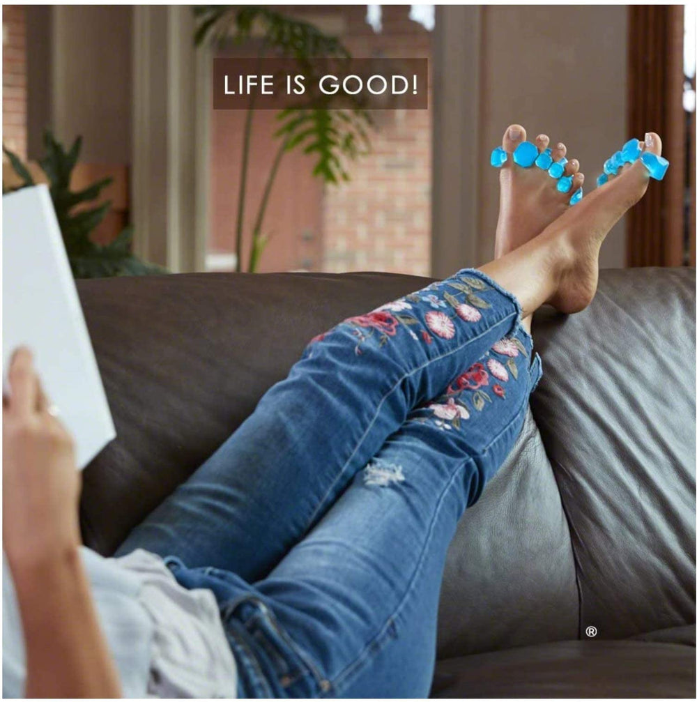 YogaToes Gems patented gemstone design emphasizes unique user experience.