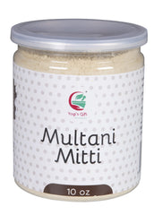 Yogi's Gift Multani Mitti powder packaging for easy at-home use