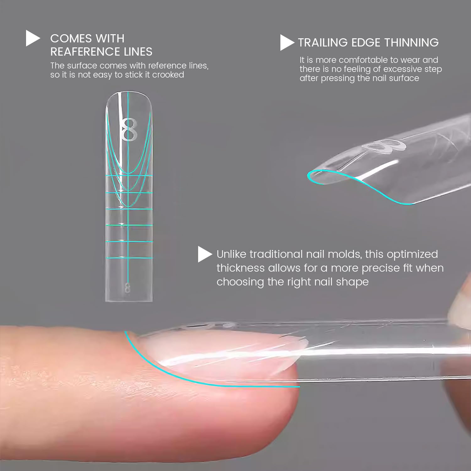 YOKE FELLOW long coffin-nail mold for extended, smooth extensions.