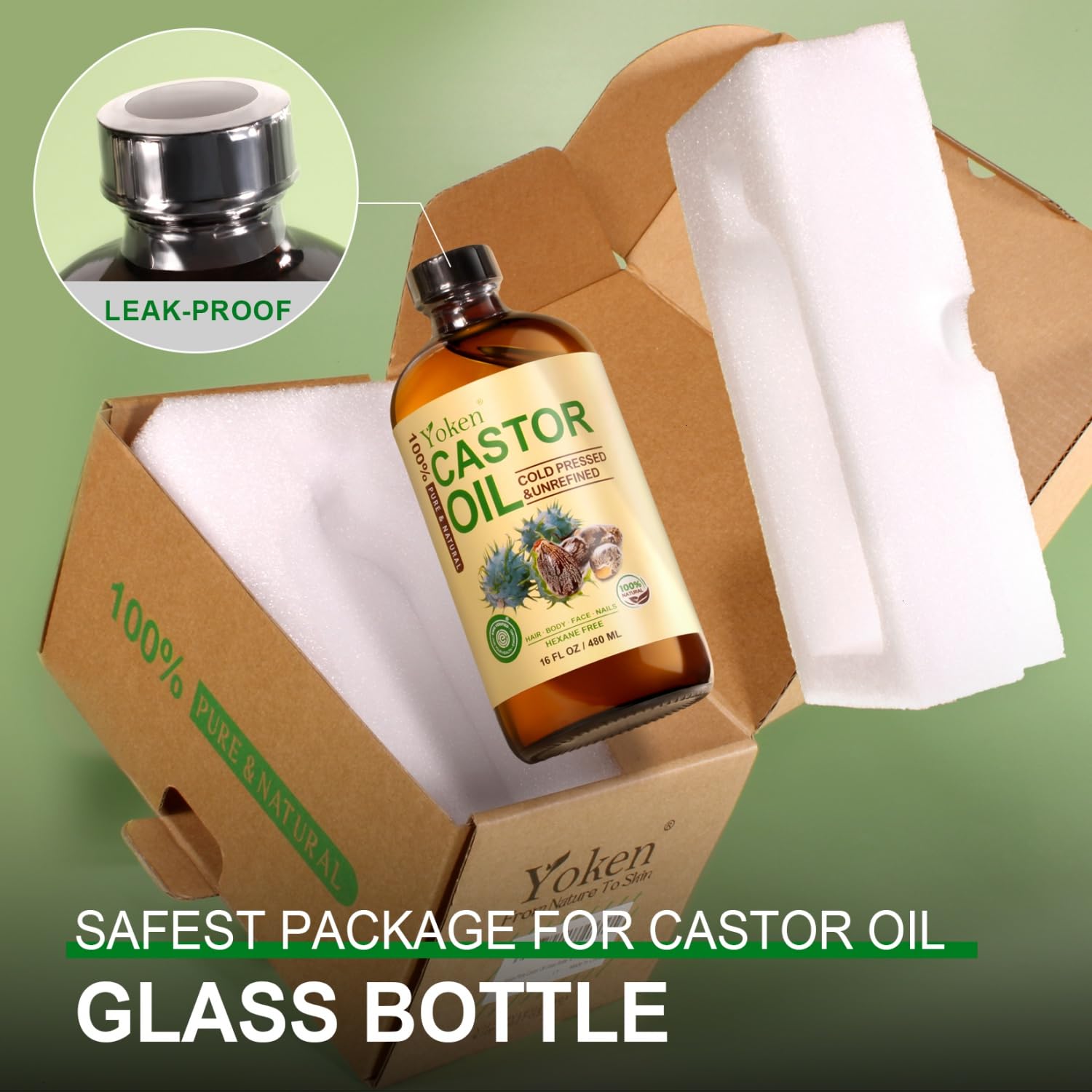 Mezcla de aceite de Ricino Yoken con aceites vegetales
