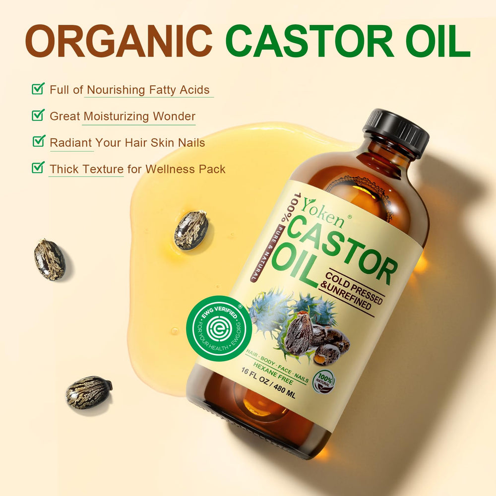 Aplicación para pestañas y cejas con aceite de Ricino Yoken