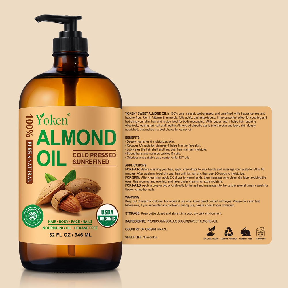 Yoken Almond Oil DIY blend illustrates a versatile base for lotions.