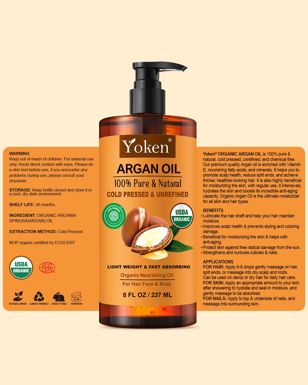 Yoken Argan Oil ethically sourced and cruelty-free.