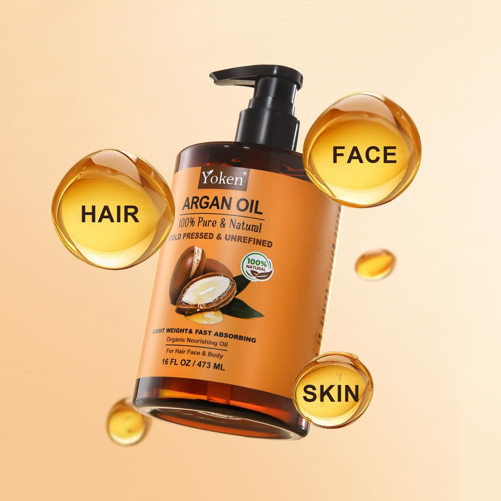 Yoken Argan Oil ingredients-pure emphasizes 100% natural, cold-pressed purity