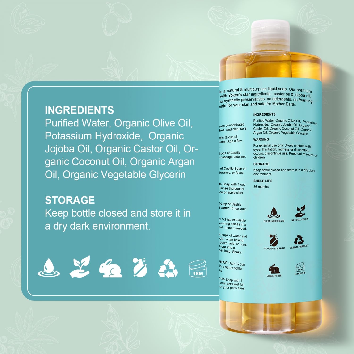 Yoken Castile Soap baby cleaning moment shows mild family friendly use