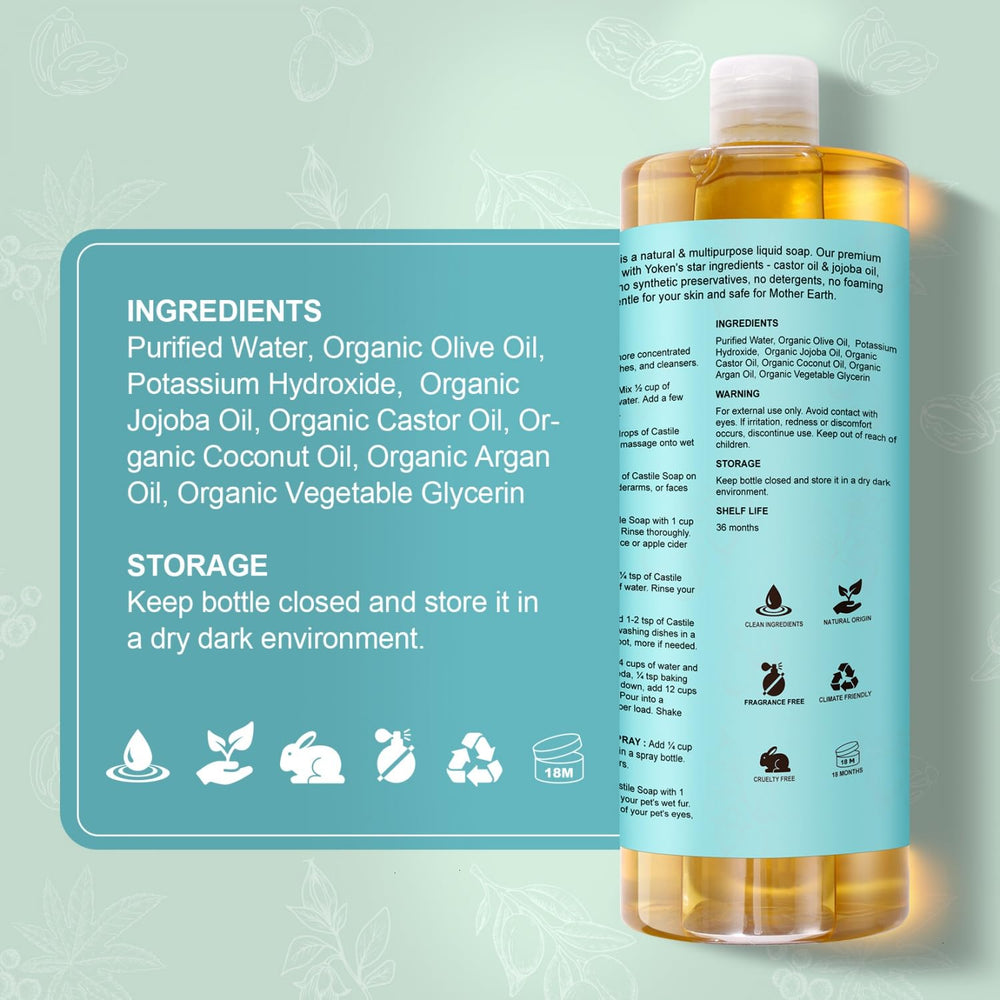 Yoken Castile Soap baby cleaning moment shows mild family friendly use