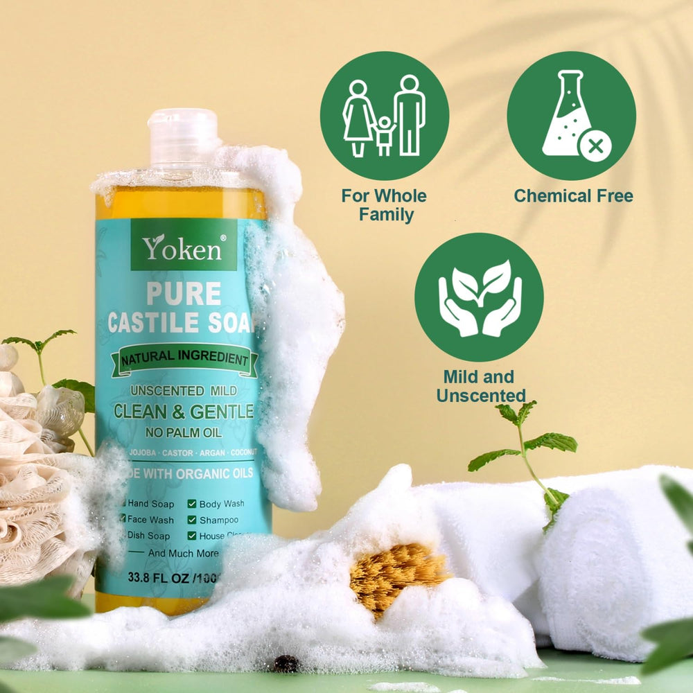 Yoken Castile Soap laundry dilution setup indicates economical cleaning power