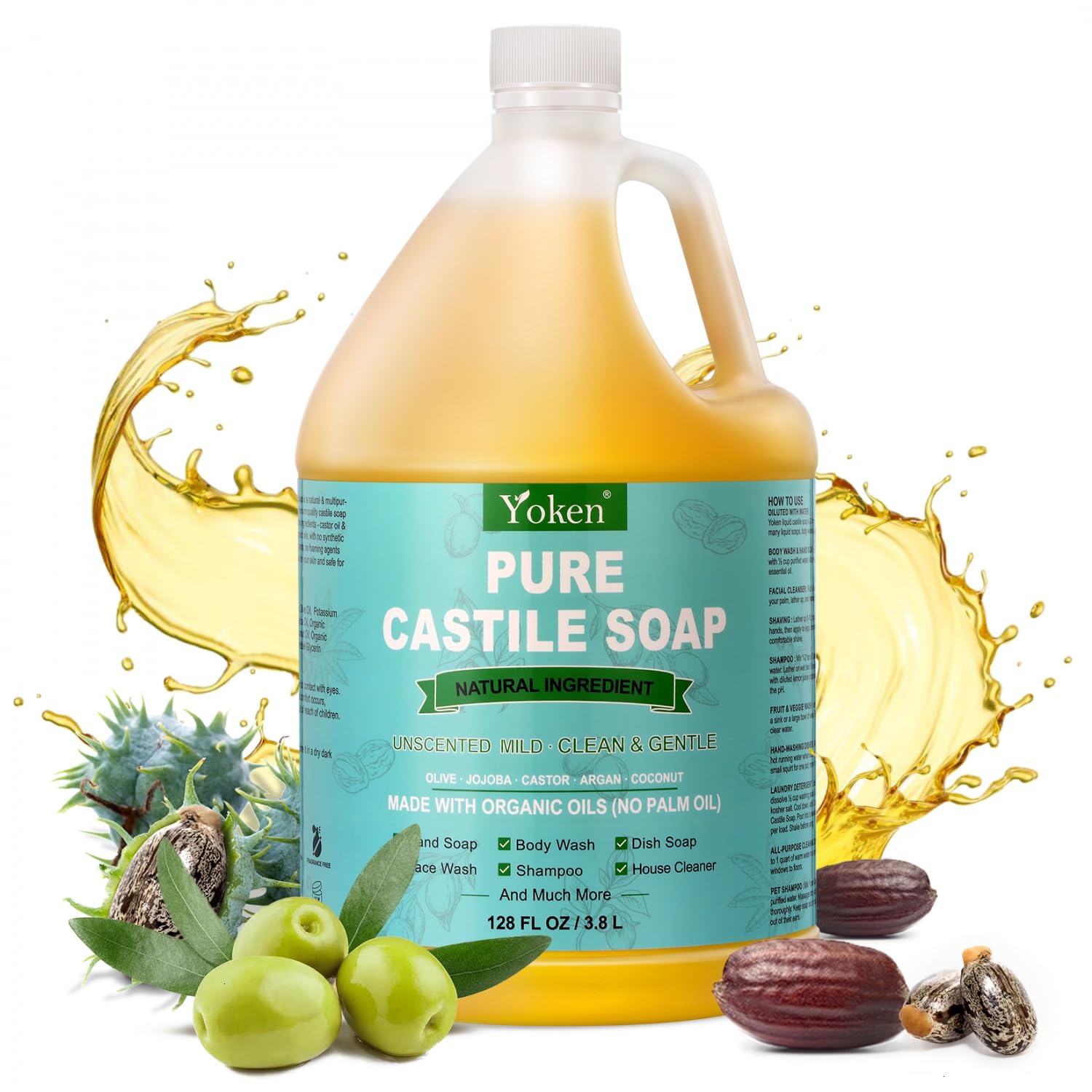 Yoken Castile Soap laundry usage proves effective, unscented detergent for fabrics.
