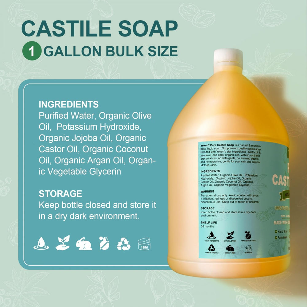 Yoken Castile Soap pet shampoo provides gentle bath option for pets.