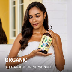 Yoken castor oil supports hair, lashes, and brows with nourishing sheen.