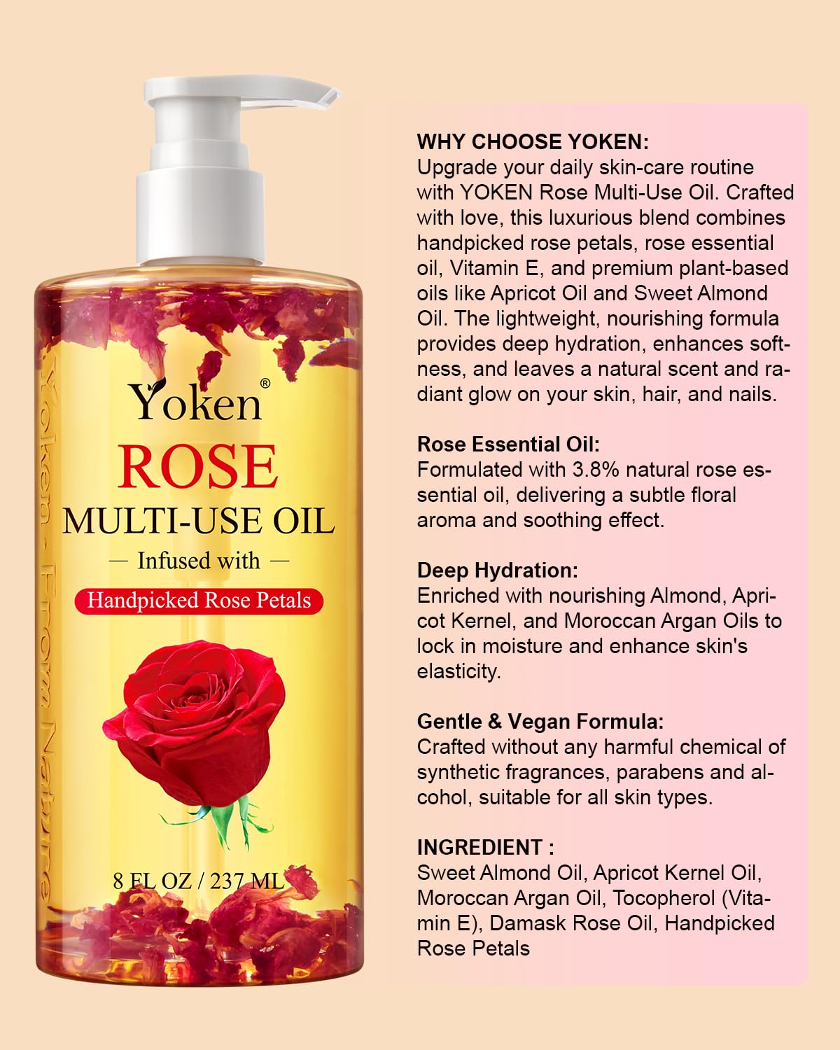 Yoken cruelty-free sourcing badge signals ethical, plant-based skincare.