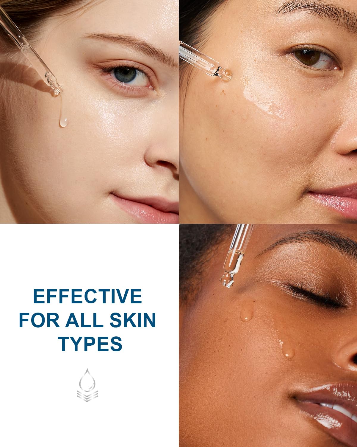 Yoken hyaluronic serum applied to skin for smooth, refreshed look.