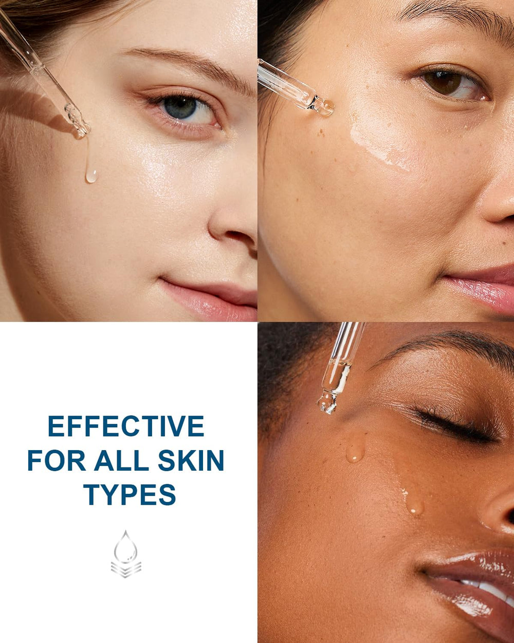 Yoken hyaluronic serum applied to skin for smooth, refreshed look.