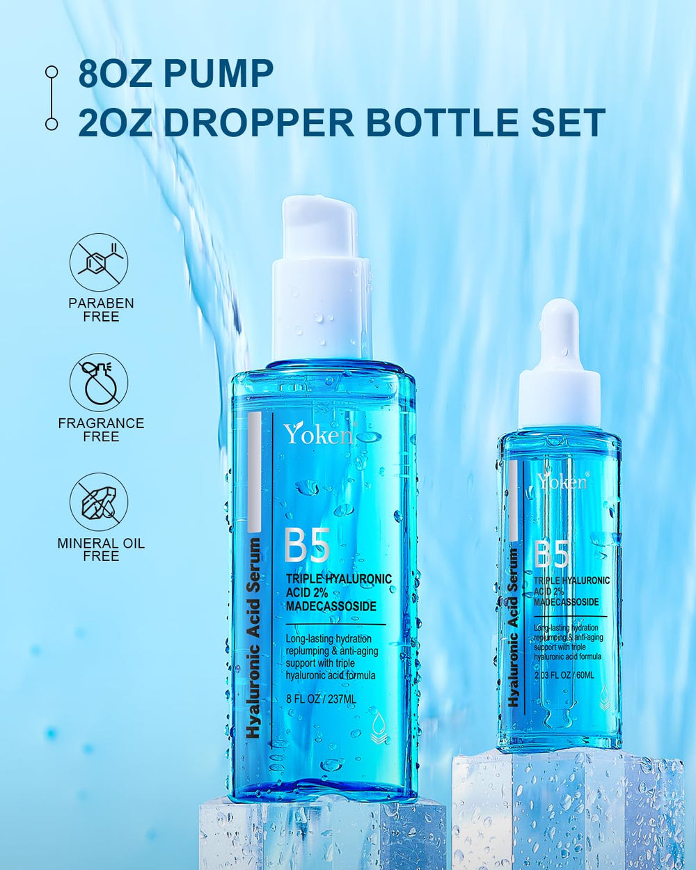Yoken hyaluronic serum vitamin B5 detail suggests enhanced skin comfort.