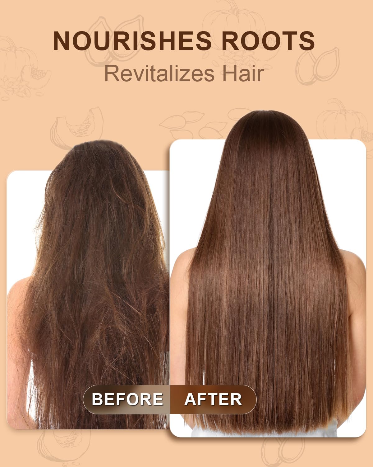 Yoken pumpkin seed oil hair-care usage reveals scalp nourishment and shine potential.