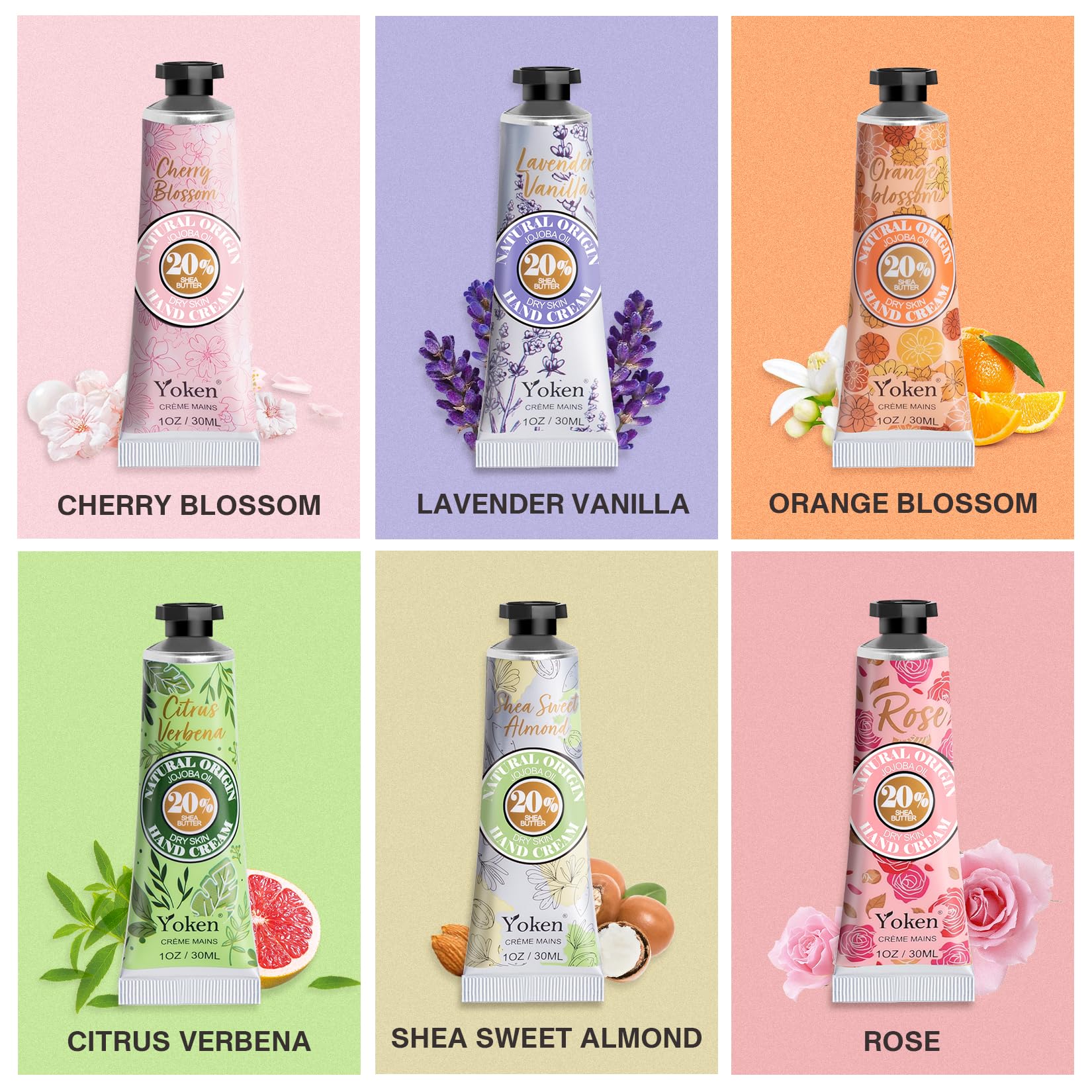Yoken Shea Almond hand cream rich butter blend for lasting softness