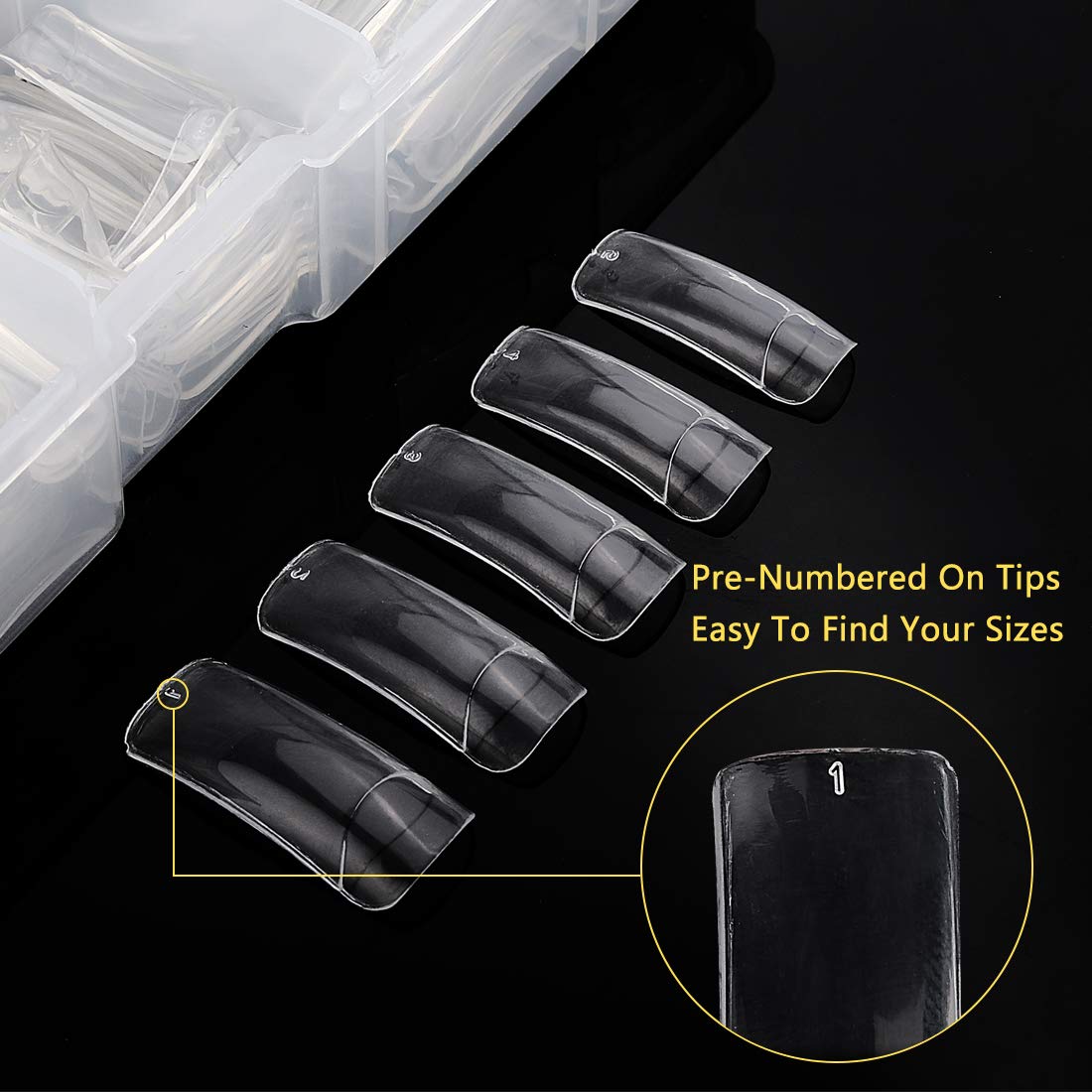 Yokilly 3-in-1 nail tip kit with files and cutter for DIY home salon