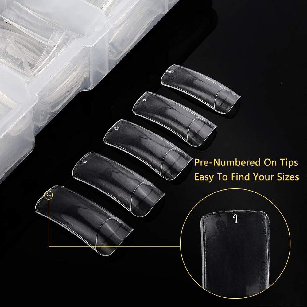 Yokilly 3-in-1 nail tip kit with files and cutter for DIY home salon