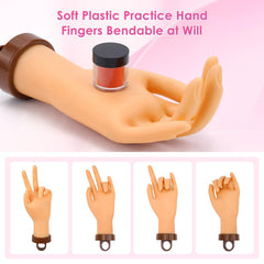 Yokilly Practice Hand flexible fingers enable realistic nail art poses and edits.