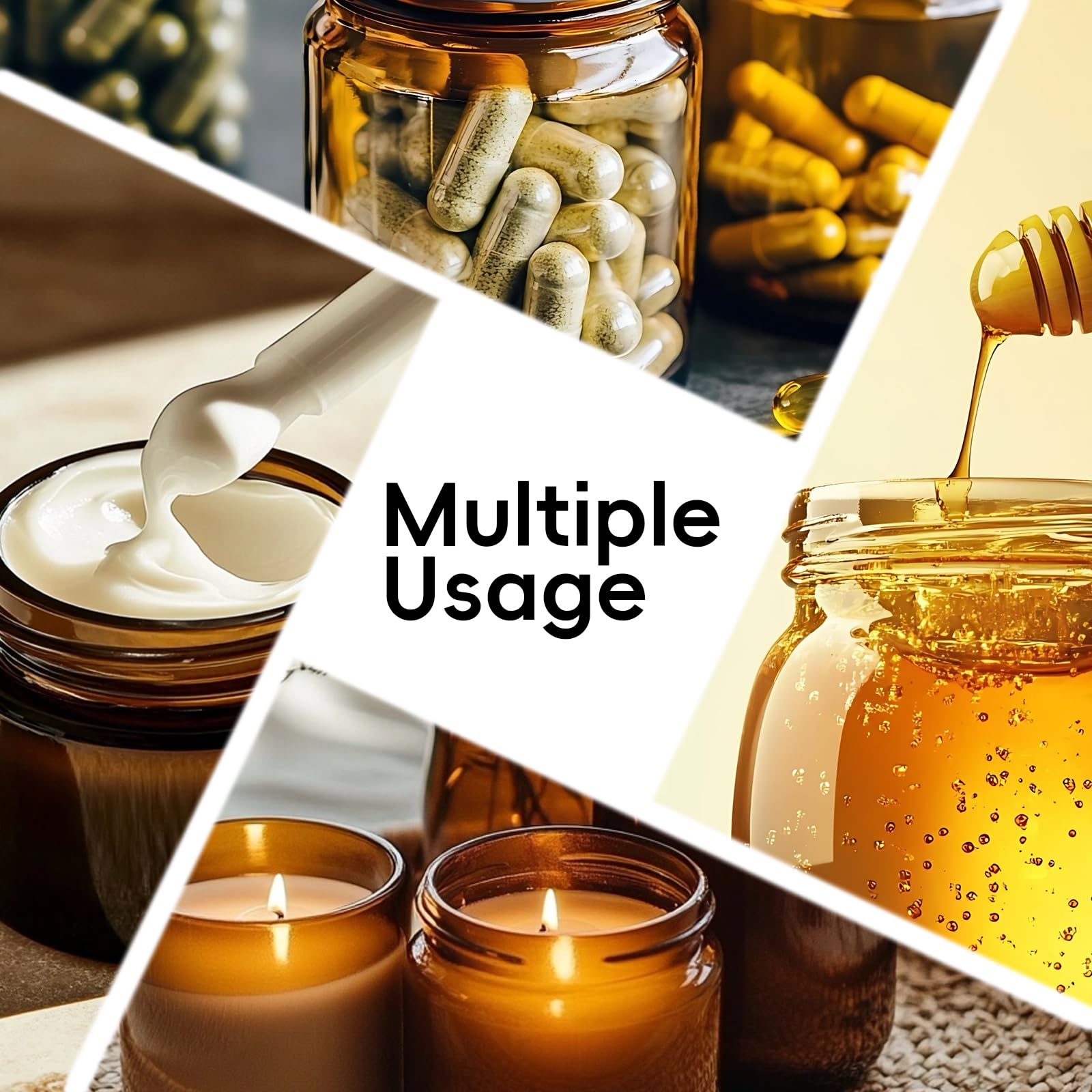 Yokodaza 4-ounce amber jar with protective packaging keeps contents safe during shipping.