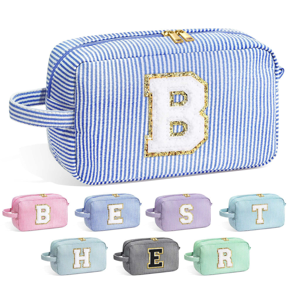 YOOLIFE makeup bag front chenille letter offers personalized charm for bridesmaids.