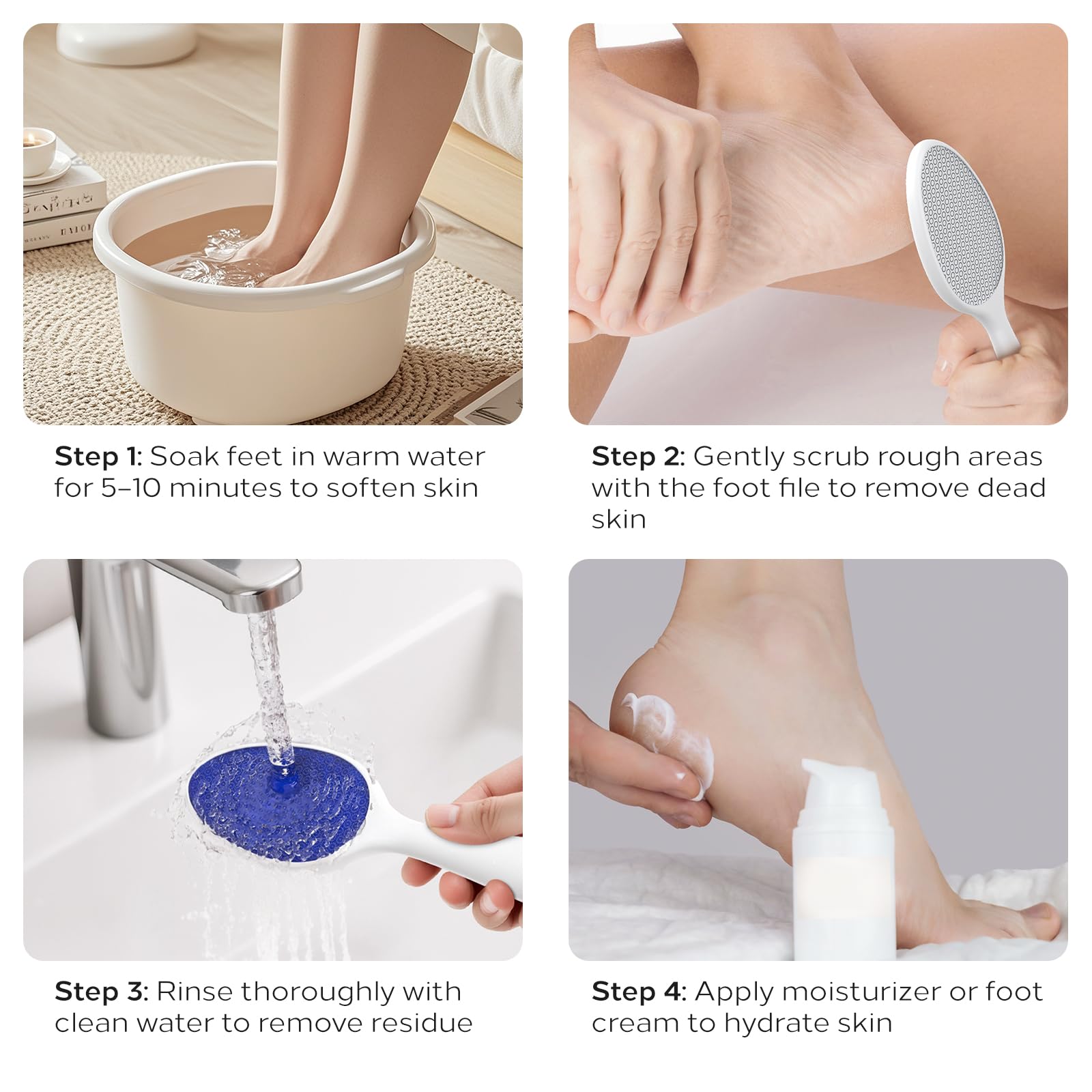 Yomanta foot file ideal for routine foot care at home.