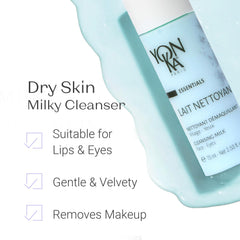 Yon-Ka Lait Nettoyant cream texture closeup highlights velvety cleansing