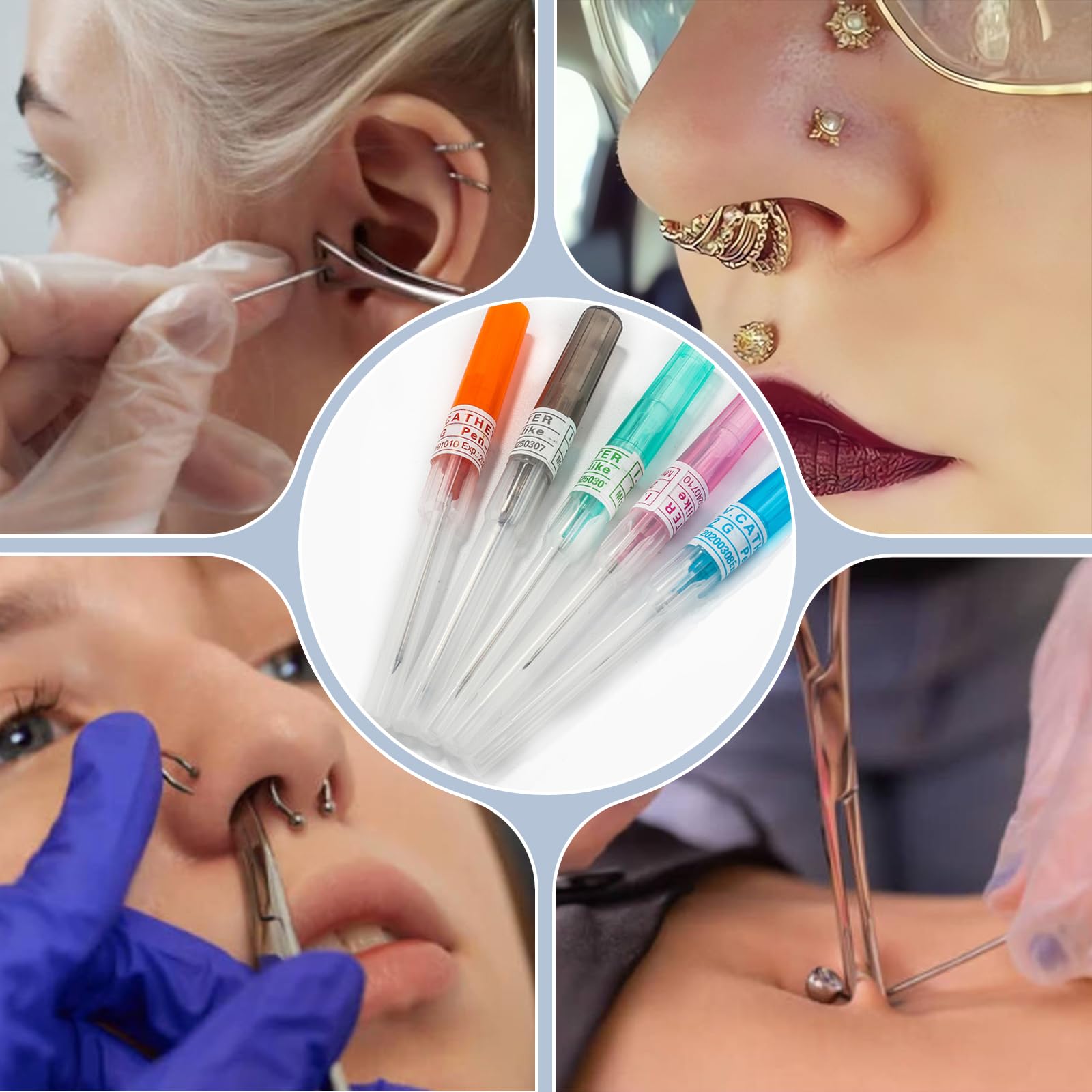 YONGDA catheter needles cartilage piercing demo for professional use.