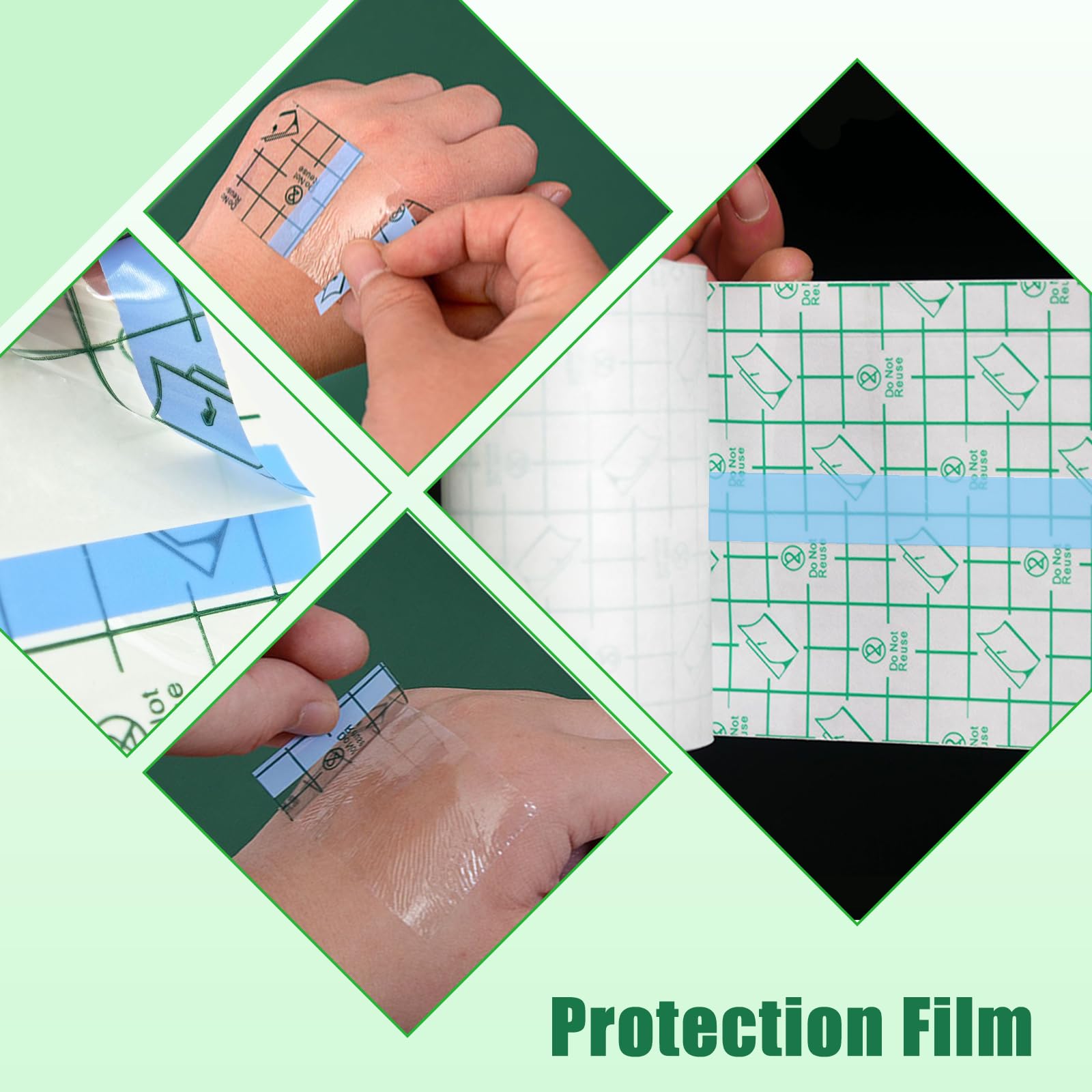 YONGDA tattoo aftercare bandage pre-cut trim for fast fit on curves.