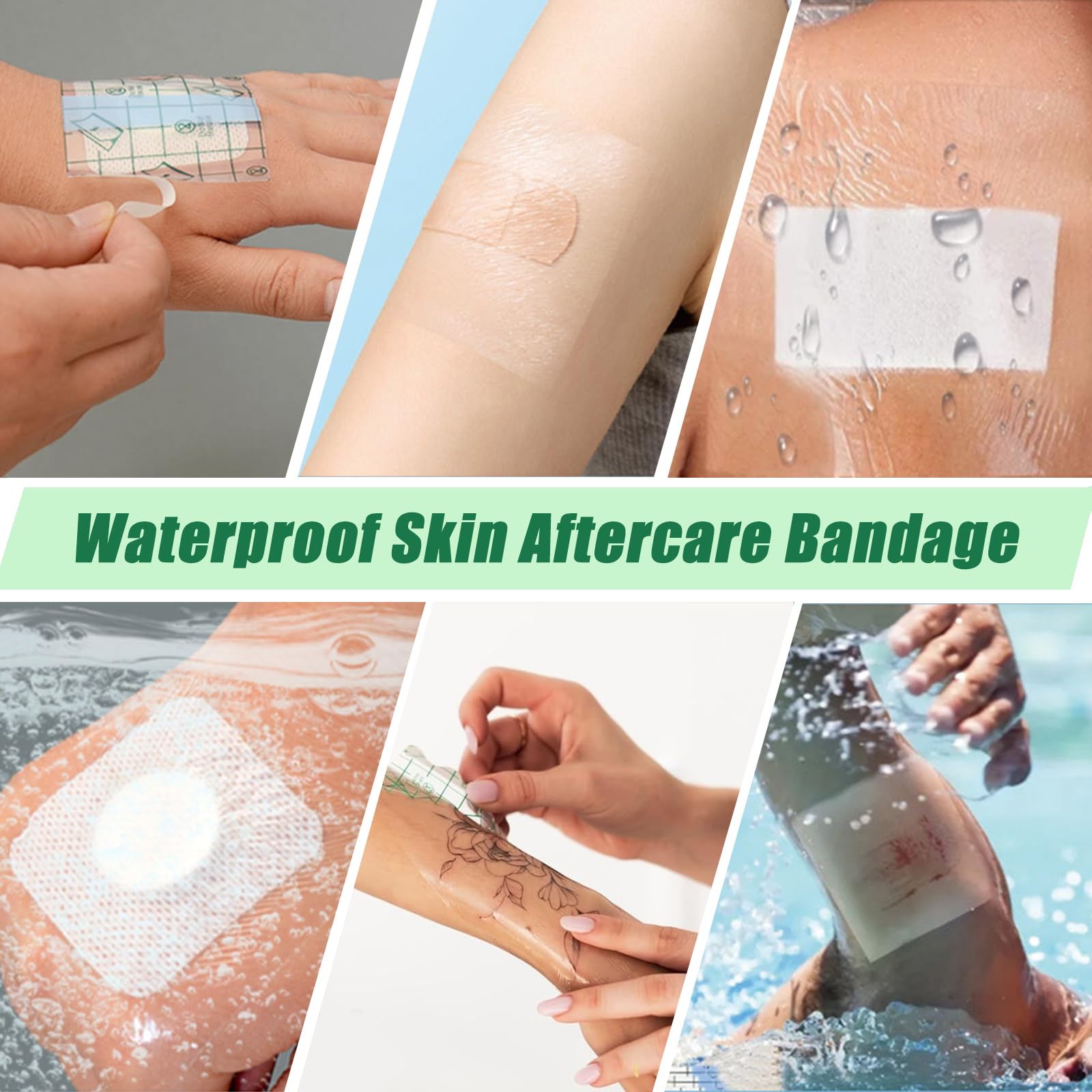 YONGDA tattoo aftercare bandage elbow and knee coverage for curved areas.