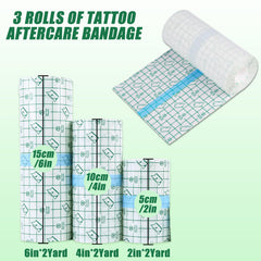 YONGDA tattoo aftercare bandage matte-finish film blends with skin tone.