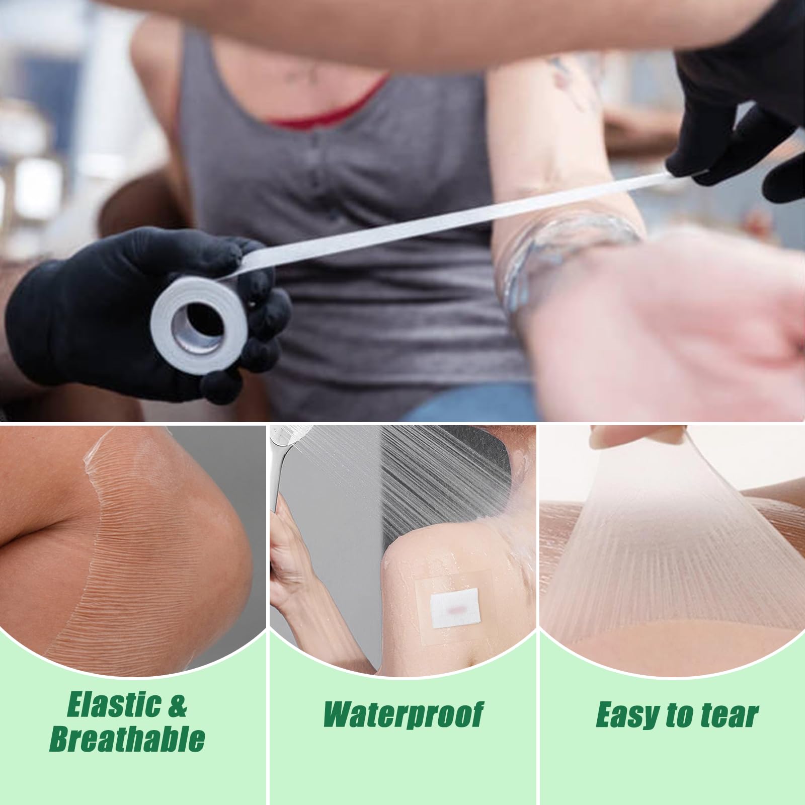 YONGDA tattoo aftercare bandage three-layer construction delivers comfortable wear.
