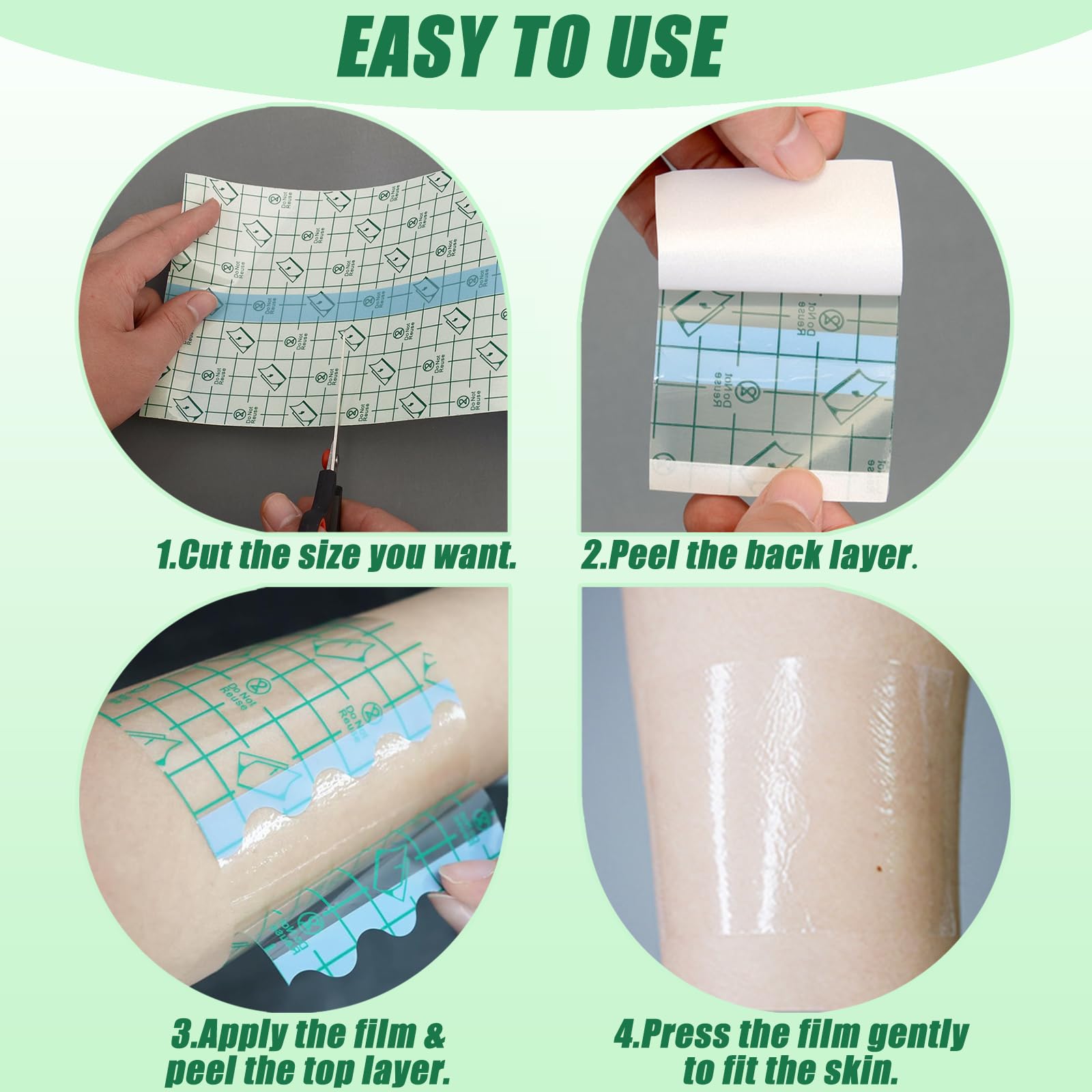 YONGDA tattoo aftercare bandage waterproof shield during shower and swim.
