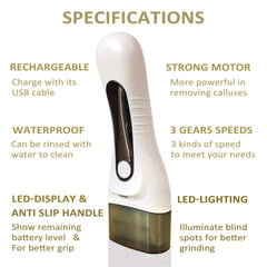 YONGYAO foot files in action delivering gentle professional-like exfoliation.