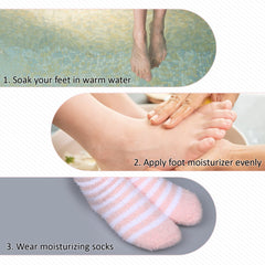 YONHTUTU aloe-infused socks offer gentle hydration for at-home spa routines