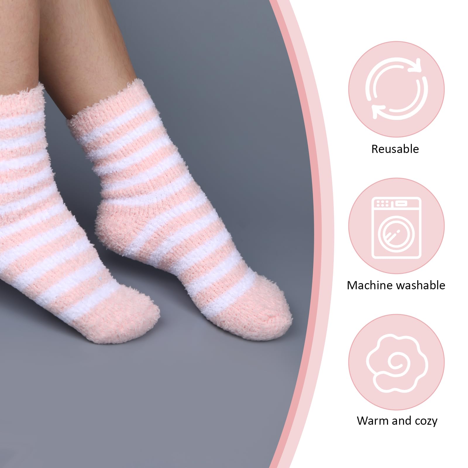 YONHTUTU fuzzy spa socks provide cozy warmth for relaxation evenings