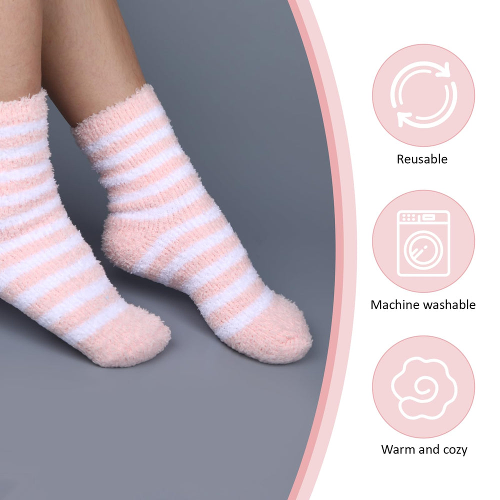 YONHTUTU fuzzy spa socks provide cozy warmth for relaxation evenings