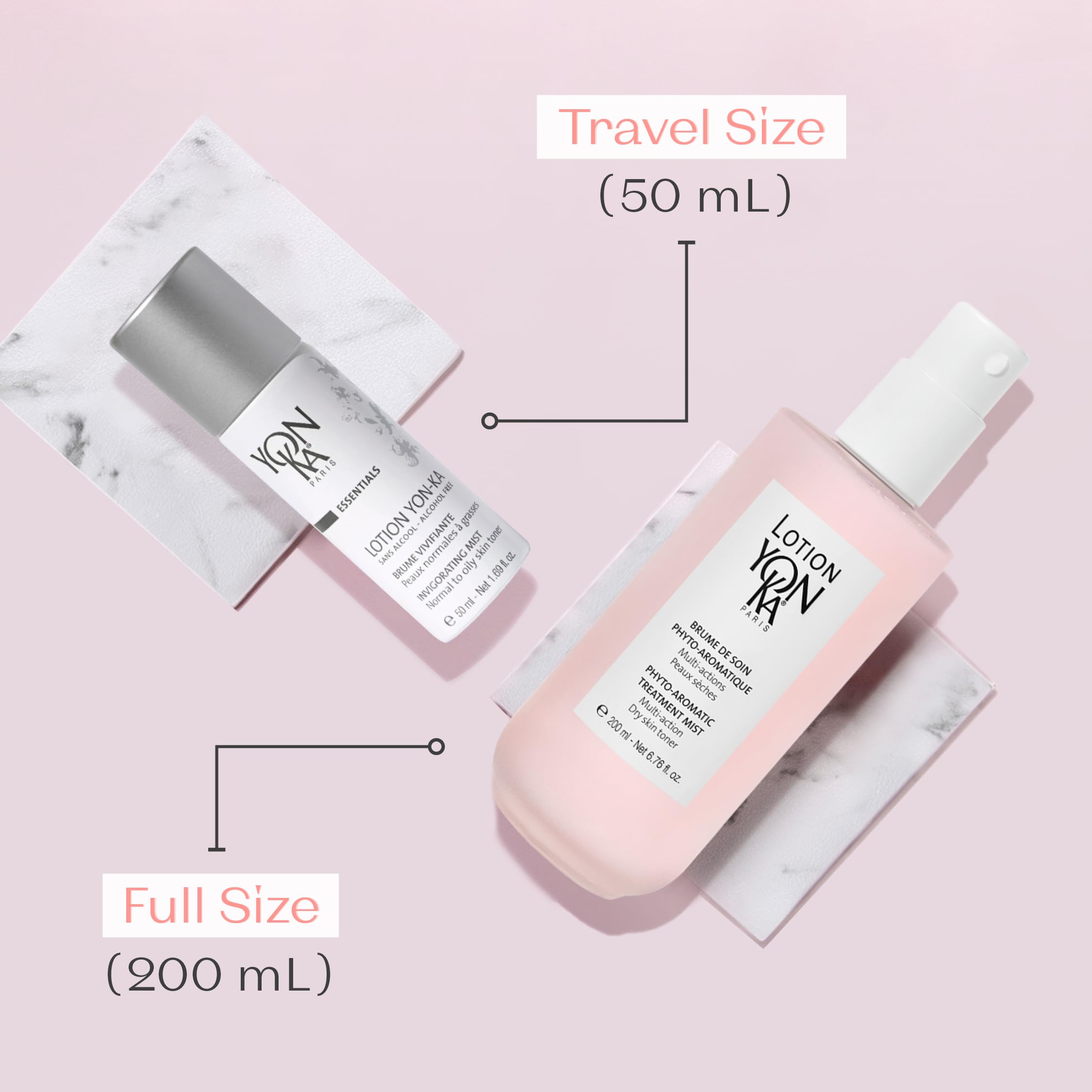 Yon-Ka alcohol-free label close-up communicates a gentle clean formula.