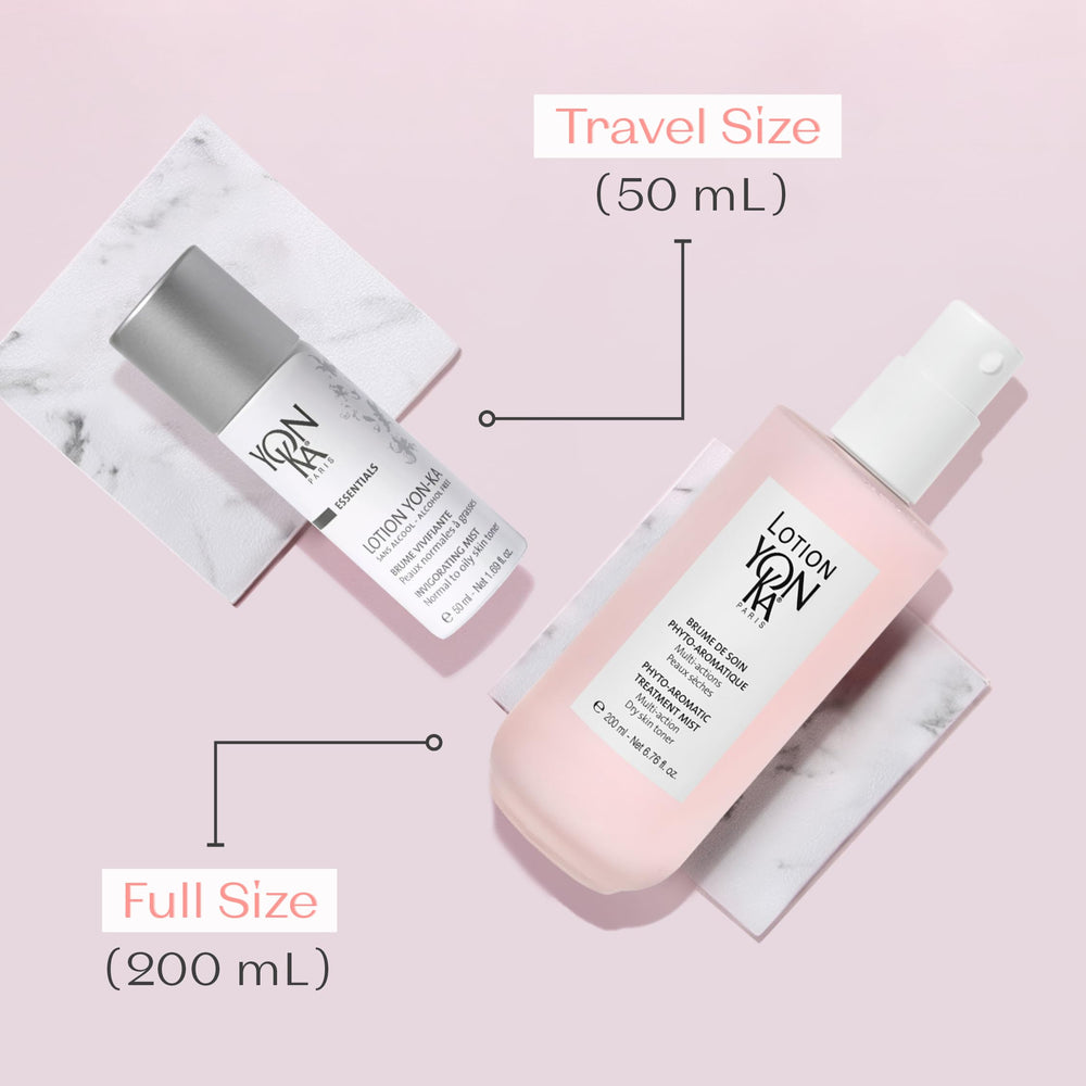Yon-Ka alcohol-free label close-up communicates a gentle clean formula.
