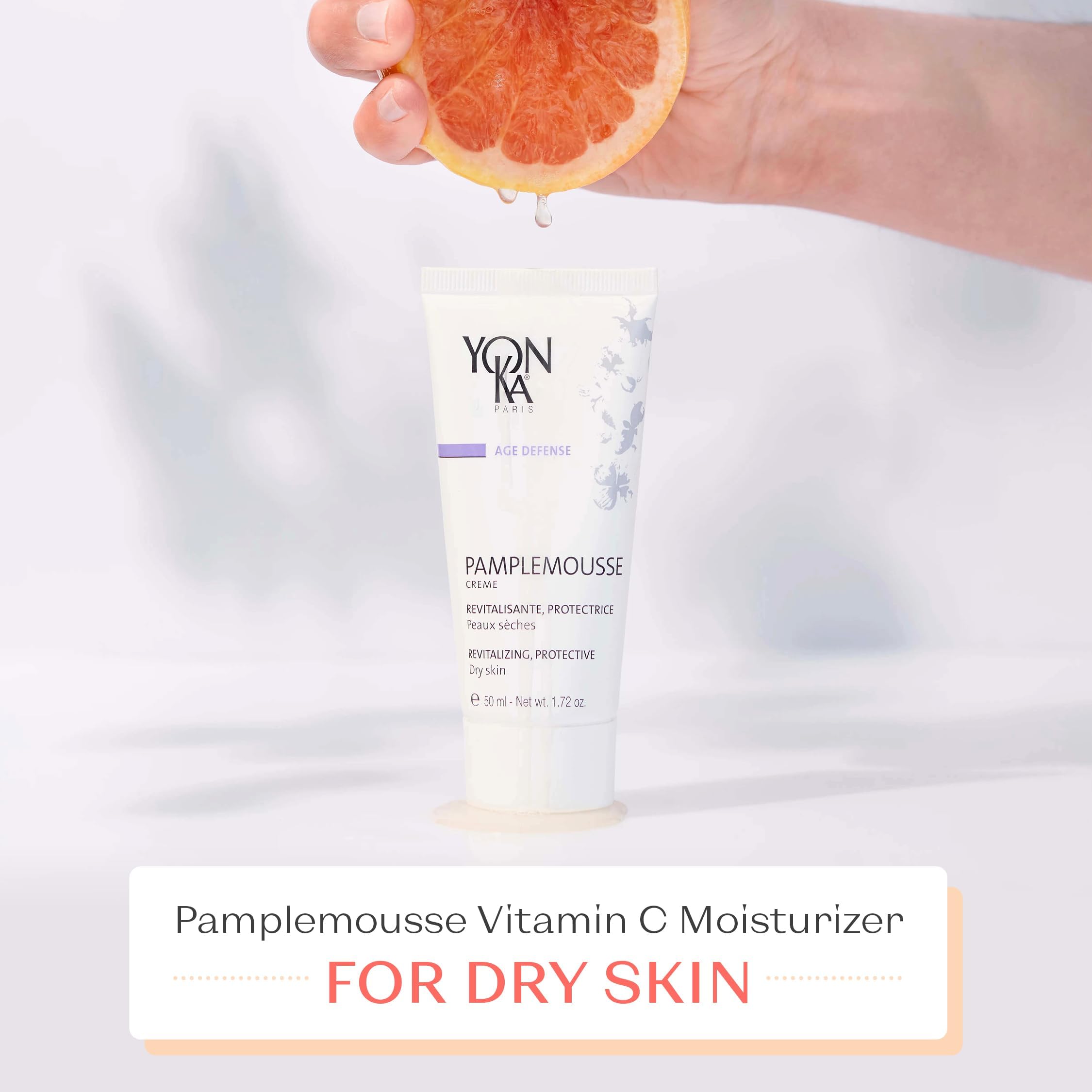 Yonka application routine scene shows morning and evening use for refreshed complexion
