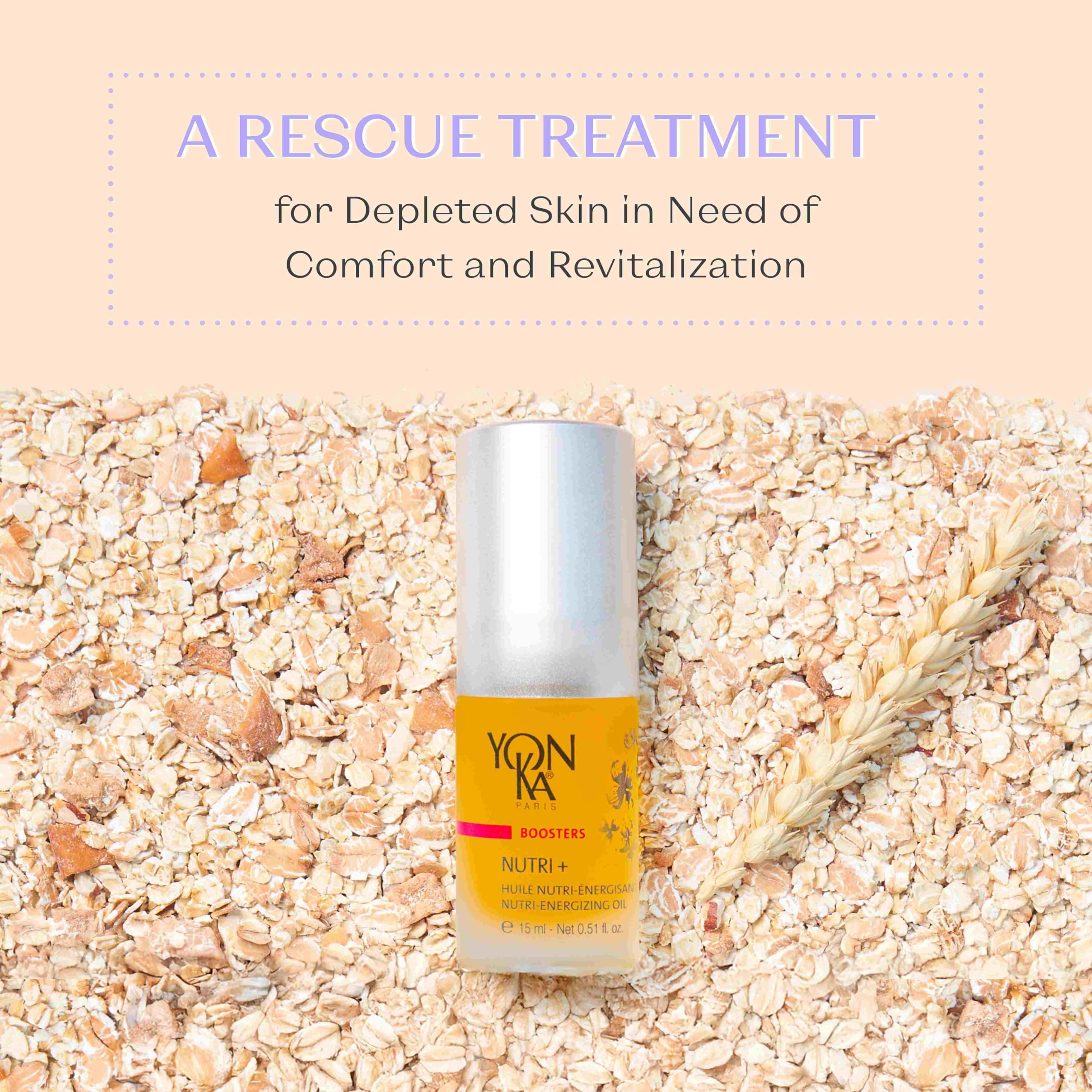 Yon-Ka Booster Nutri+ drop-pour highlights premium oil for hydration