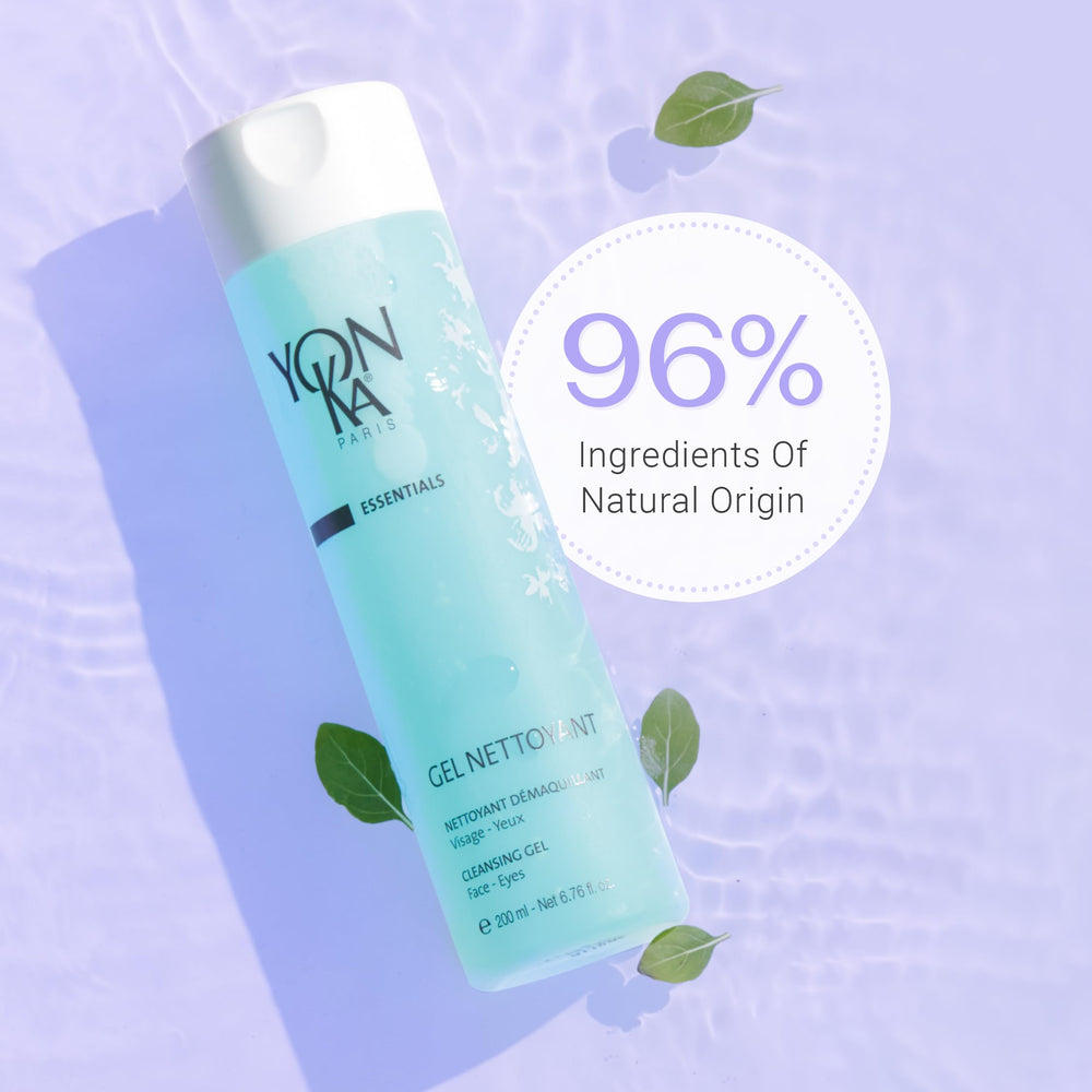 Yonka Gel Cleanser during face massage for gentle cleansing morning and night