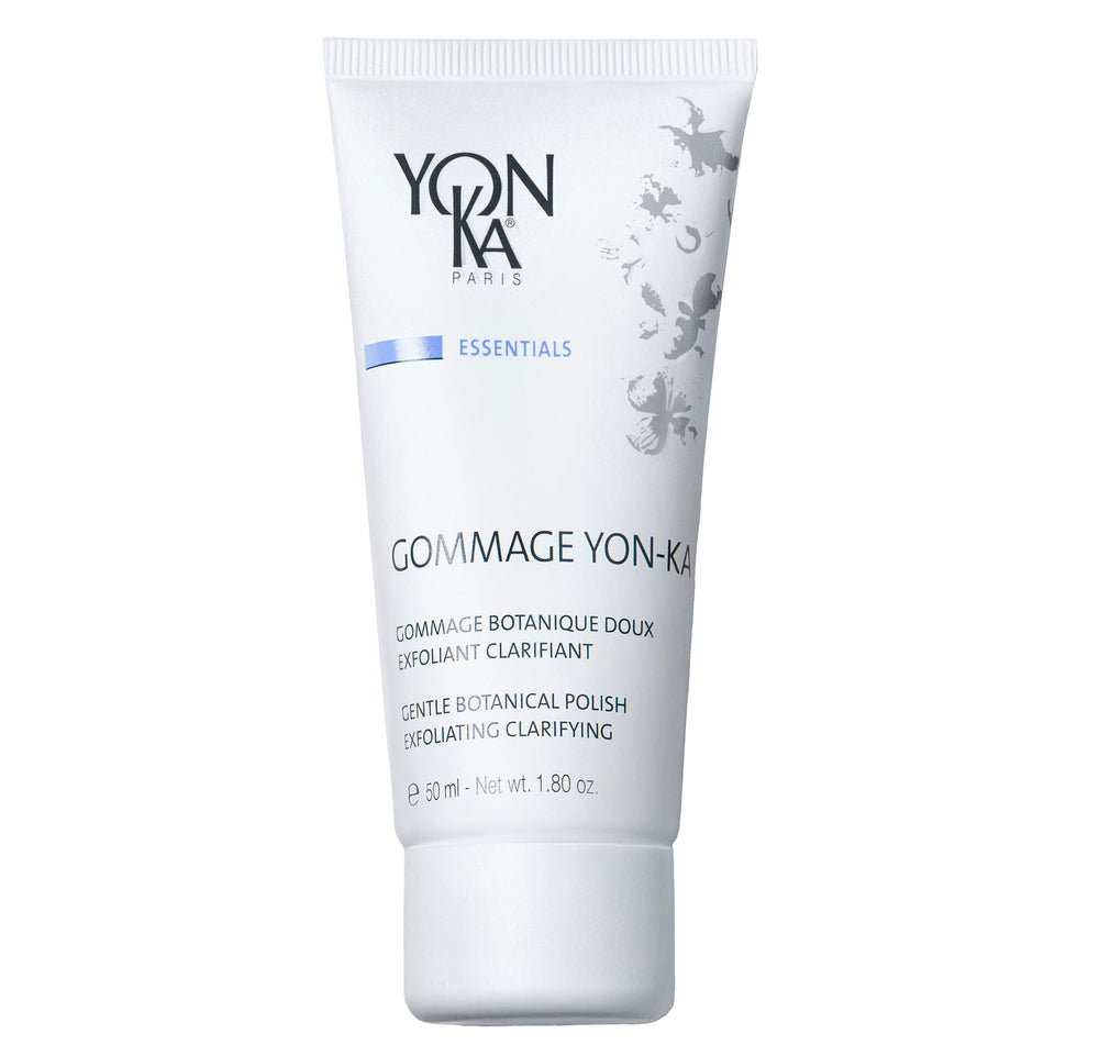 Yon-Ka Gommage Peeling Gel texture shows gentle exfoliation for brighter skin.