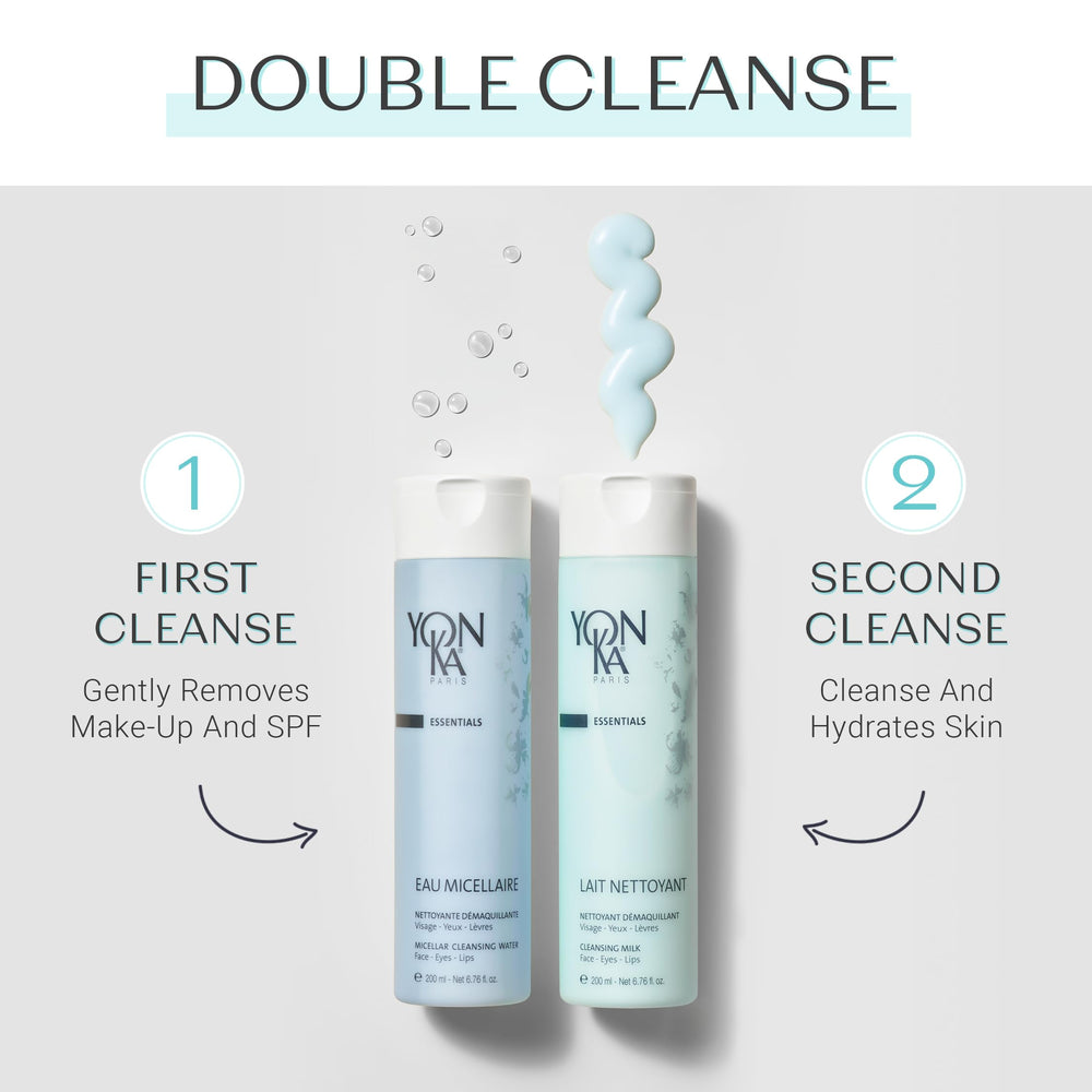 Yonka Lait Nettoyant ph balance indicates a pH-friendly formula for healthy-looking skin.